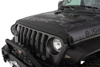Thumbnail for Bushwacker 18-19 Jeep Wrangler Rubicon/Sport//Unlimited/Sport S Hood Stone Guard- Black