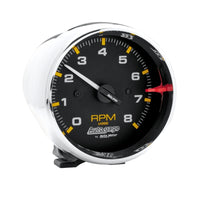 Thumbnail for Autometer Autogage 3-3/4in. 0-8K RPM Black Dial/Chrome Case Pedestal Tachometer