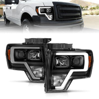 Thumbnail for ANZO 2009-2014 Ford F-150 Projector Light Bar H.L Black Amber