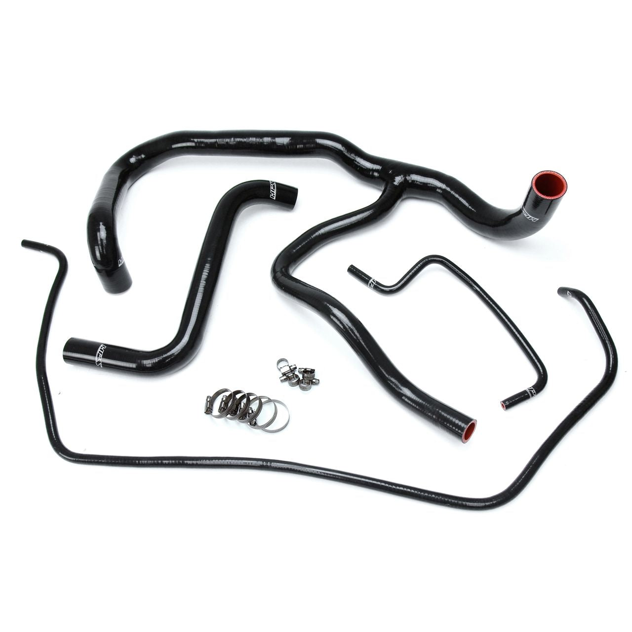HPS Black Reinforced Silicone Radiator Hose Kit Coolant for Cadillac 15-17 Escalade ESV 6.2L V8