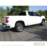 Thumbnail for Westin 2019 Chevrolet Silverado/Sierra 1500 Crew Cab Non LD PRO TRAXX 4 Oval Nerf Step Bars - Black