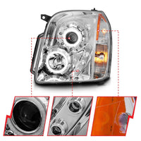 Thumbnail for ANZO 2007-2014 Gmc Yukon Projector Headlights w/ Halo Chrome (CCFL)