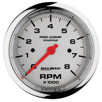 Thumbnail for Autometer Marine Chrome Ultra-Lite 3-3/8in 8k RPM Tachometer Gauge