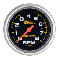 Thumbnail for Autometer Pro-Cycle Gauge Tach 2 5/8in 8K Rpm 2&4 Cylinder Black