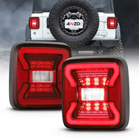 Thumbnail for ANZO 18-19 Jeep Wrangler JL LED Taillights Black