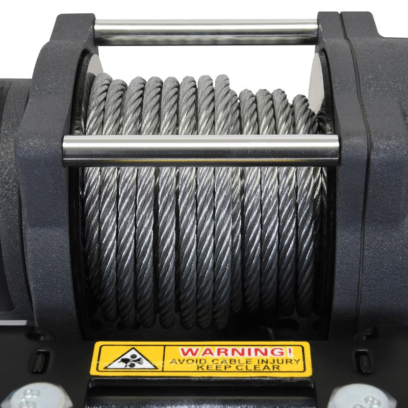 Superwinch 3500 LBS 12V DC 7/32 in x 32 ft Steel Rope Terra 3500 Winch - Gray Wrinkle