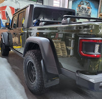 Thumbnail for Rally Armor 19-24 Jeep JT Gladiator (Mojave/Rubicon) Black Mud Flap w/Army Green Logo