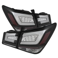Thumbnail for Spyder Chevy Cruze 2011-2014 Light Bar LED Tail Lights Black ALT-YD-CCRZ11-LBLED-BK