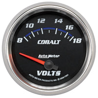 Thumbnail for AutoMeter Gauge Voltmeter 2-5/8in. 18V Electric Cobalt