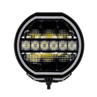 Thumbnail for Go Rhino Xplor Blackout Series Maxline LED Hi/Low Beam w/Multi DRL (Surface Mount) 9in. - Blk