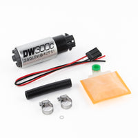 Thumbnail for DeatschWerks 340lph DW300C Compact Fuel Pump w/ Universal Install Kit (w/ Mounting Clips)