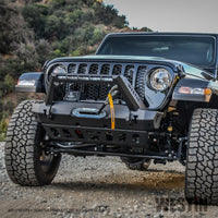Thumbnail for Westin 18-19 Jeep Wrangler JL Stubby Front Bumper - Textured Black