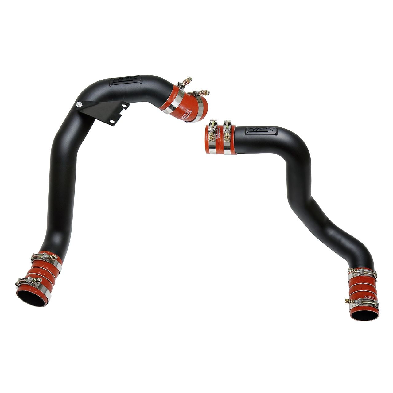 HPS Black Hot & Cold Side Charge Pipe with Intercooler Boots Kit 03-07 Ford F250 Superduty Powerstroke 6.0L Diesel Turbo