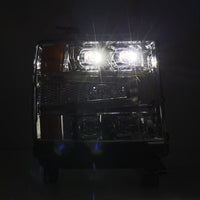 Thumbnail for AlphaRex 16-18 Chevy 1500HD NOVA-Series LED Proj Headlights Chrm w/Actv Lgt/SeqSig & DRL(Req 810023)