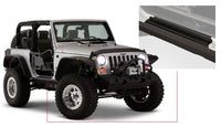 Thumbnail for Bushwacker 07-18 Jeep Wrangler Trail Armor Rocker Panel and Sill Plate Cover - Black