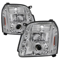 Thumbnail for Spyder GMC Yukon 07-14/GMC Yukon XL 07-14 Projector Headlights LED Halo LED Chrome PRO-YD-GY07-HL-C