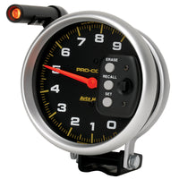 Thumbnail for AutoMeter Gauge Tach 5in. 9K RPM Pedestal W/ Quick Lite & Peak Memory Pro-Comp