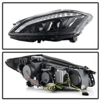 Thumbnail for Spyder Mercedes W221 S Class 07-09 Headlights - HID Model Only - Black PRO-YD-MBW22107-HID-DRL-BK