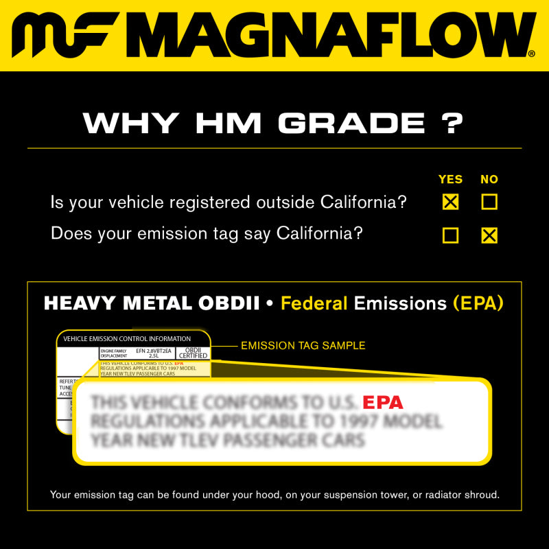 MagnaFlow Conv DF 1999-02 Toyota 4Runner 3.4L Rear *Not for Sale in California*