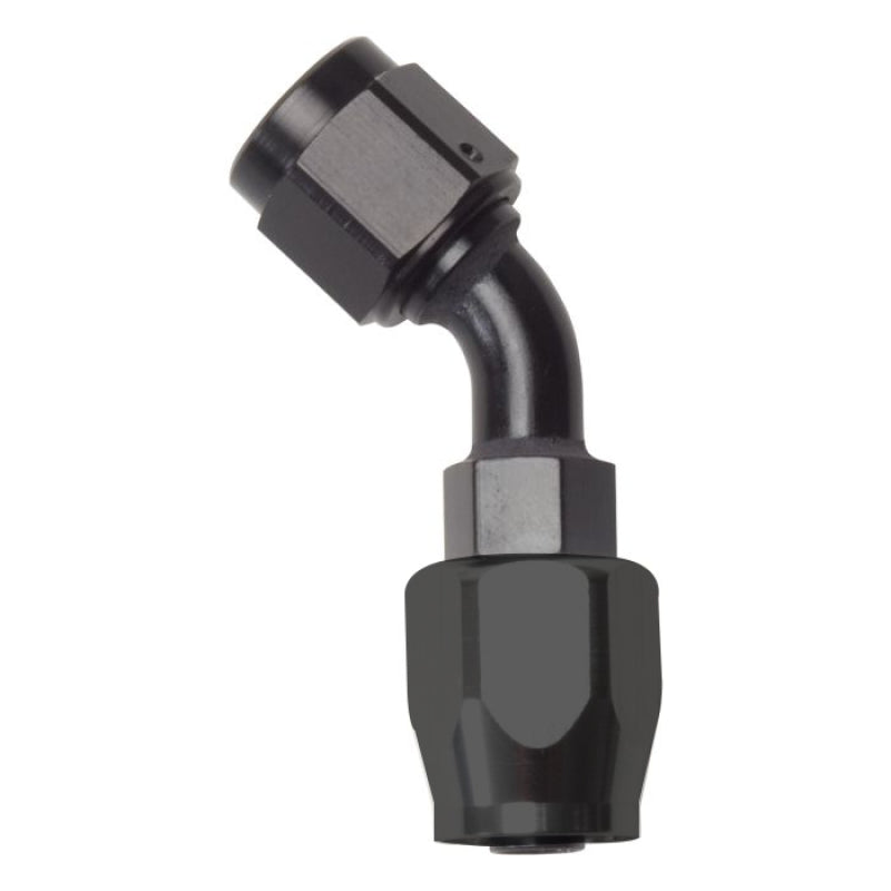 Russell Performance -10 AN Black 45 Degree Full Flow Hose End