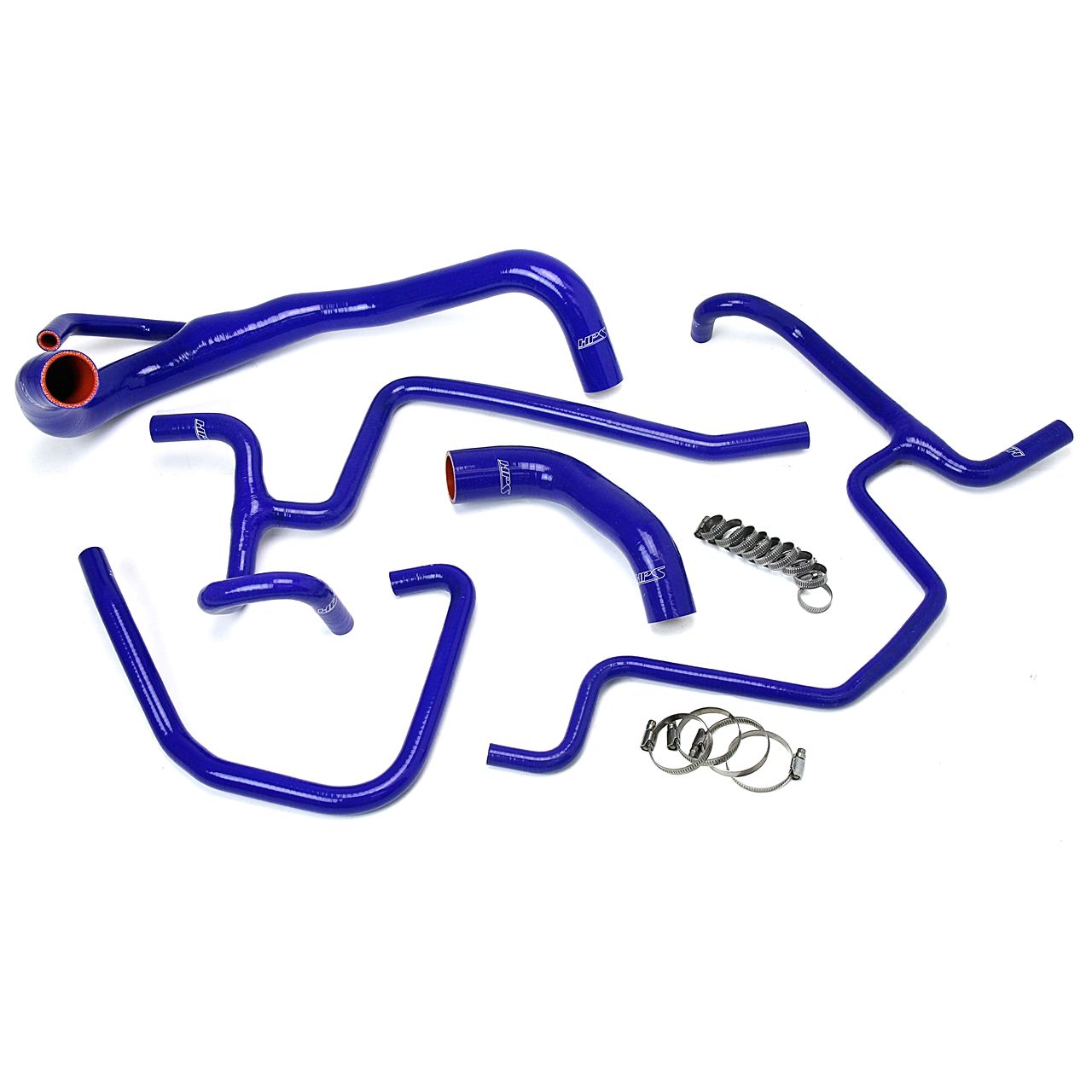 HPS Blue Reinforced Silicone Radiator + Heater Hose Kit Coolant for Dodge 11-18 Charger 5.7L V8 Pursuit