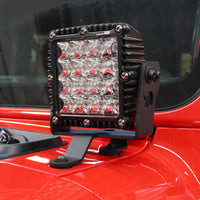 Thumbnail for Go Rhino 18-20 Jeep Wrangler JL/JLU/Gladiator JT Light Mount - 6in Q4 Series