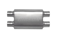Thumbnail for Gibson CFT Superflow Dual/Dual Oval Muffler - 4x9x13in/3in Inlet/2.5in Outlet - Stainless
