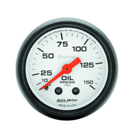 Thumbnail for Autometer Phantom 52mm 150 PSI Mechanical Oil Pressure Gauge