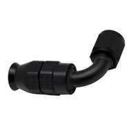 Thumbnail for DeatschWerks 6AN Female Swivel 90-Degree Hose End PTFE (Incl 1 Olive Insert) - Anodized Matte Black