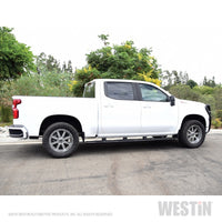 Thumbnail for Westin 2019 Chevrolet Silverado/Sierra 1500 CC (5.5ft) PRO TRAXX 5 WTW Oval Nerf Step Bars - Black