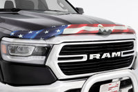 Thumbnail for Stampede 2009-2018 Dodge Ram 1500 Excludes Rebel Models Vigilante Premium Hood Protector - Flag