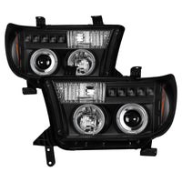 Thumbnail for Spyder Toyota Tundra 07-133 Projector Headlights LED Halo LED Blk PRO-YD-TTU07-HL-BK