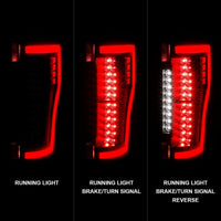 Thumbnail for ANZO 2017+ Ford F-250 LED Taillights - Black/Clear