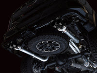 Thumbnail for AWE Tuning 22-23 GMC Sierra 1500 AT4X 6.2L 0FG Catback Split Dual (Flat Bumper) - Diamond Black Tips