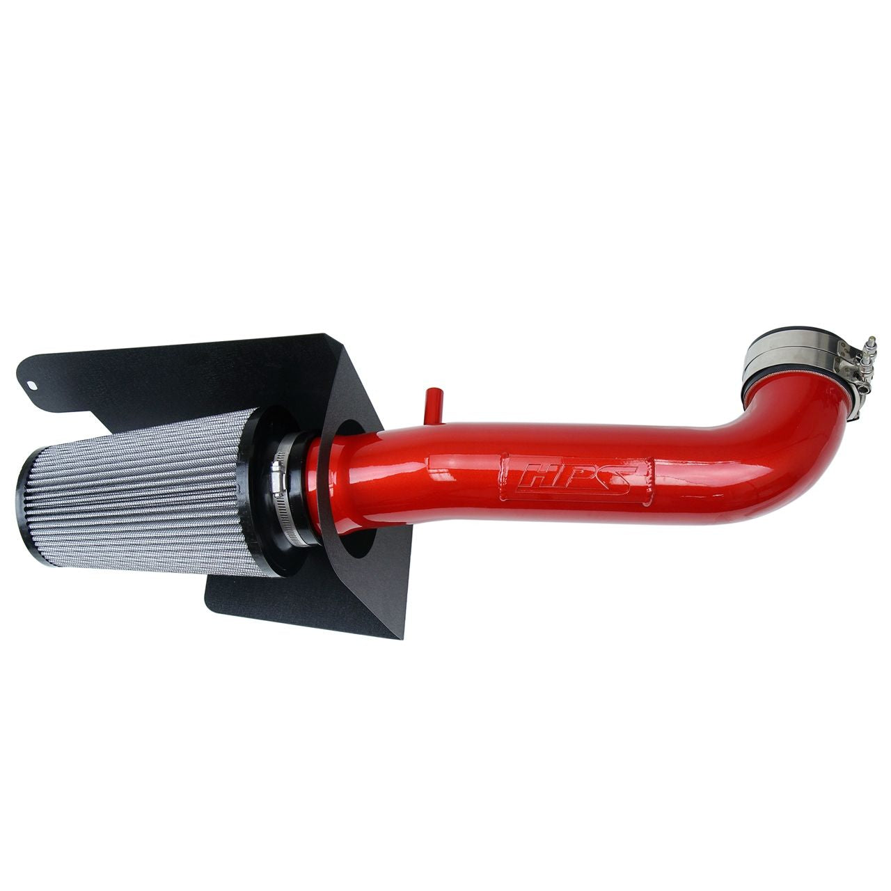 HPS Cold Air Intake Kit 12-18 Jeep Wrangler JK 3.6L V6, Includes Heat Shield, Red