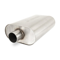Thumbnail for Mishimoto Universal Muffler with 2.5in Center Inlet/Outlet - Brushed