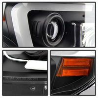 Thumbnail for Spyder Toyota Tundra 2014-2016 Projector Headlights Light Bar DRL Black PRO-YD-TTU14-DRL-BK