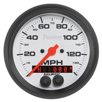 Thumbnail for Autometer Phantom 3-3/8in 140 MPH In-Dash Full Sweep Speedometer w/ GPS Rally Nav Display