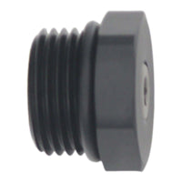 Thumbnail for DeatschWerks 10AN ORB Male Plug Fitting with 1/8in NPT Gauge Port - Anodized Matte Black