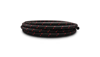 Thumbnail for Vibrant -10 AN Two-Tone Black/Red Nylon Braided Flex Hose (5 foot roll)