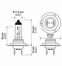 Thumbnail for Hella High Wattage Bulb H7 12V 100W PX26d T4.6 (Pair)