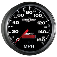 Thumbnail for Autometer Sport-Comp II 5 inch 0-160MPH Electronic Programmable Speedometer