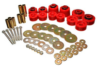 Thumbnail for Energy Suspension Body Mount Set - Std. & Extra Cab - Red