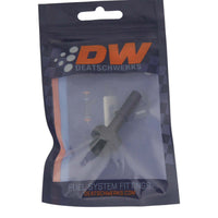 Thumbnail for DeatschWerks 6AN ORB Male to 5/16in Male EFI Quick Connect Adapter - Anodized Matte Black