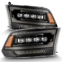 Thumbnail for AlphaRex 09-18 Ram 2500 NOVA LED Proj Headlights Plank Style Alpha Blk w/Activ Light/Seq Signal/DRL