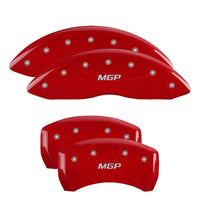 Thumbnail for MGP 4 Caliper Covers Engraved Front & Rear MGP Red Finish White Characters 2018 Toyota Camry L/LE/SE