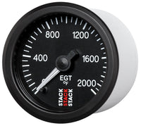 Thumbnail for Autometer Stack 52mm 0-2000 Deg F Pro Stepper Motor Exhaust Gas Temp Gauge - Black