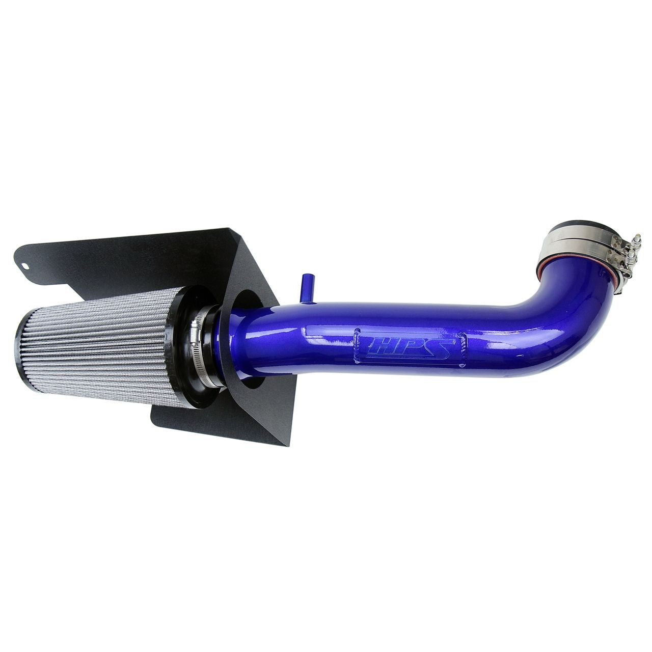 HPS Cold Air Intake Kit 12-18 Jeep Wrangler JK 3.6L V6, Includes Heat Shield, Blue