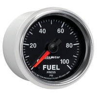 Thumbnail for Autometer GS 0-100 PSI Full Sweep Electronic Fuel Pressure Gauge