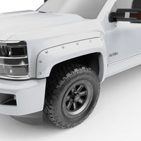 Thumbnail for EGR 14+ Chev Silverado 6-8ft Bed Bolt-On Look Color Match Fender Flares - Set - Summit White